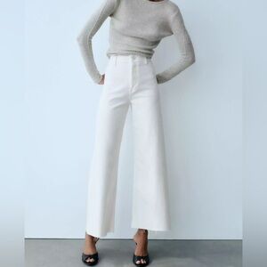 Zara Marine Straight Jeans in White